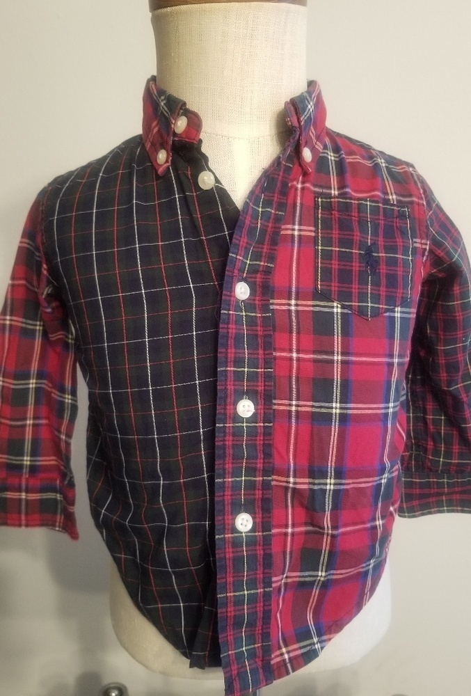Ralph Lauren Plaid Button Down Long Sleeve Shirt